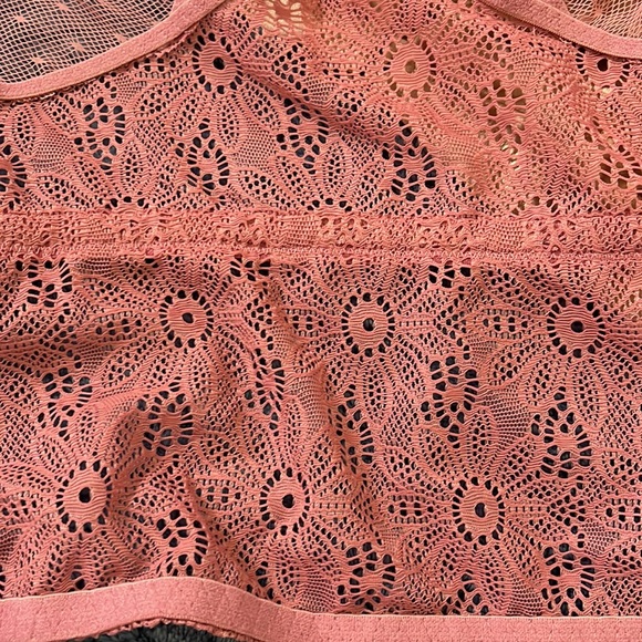 Victoria’s Secret 3 piece set long line bra bikini panties & thong 32C XS mauve - Picture 10 of 10